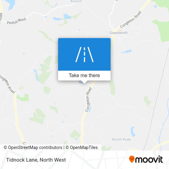 Tidnock Lane map