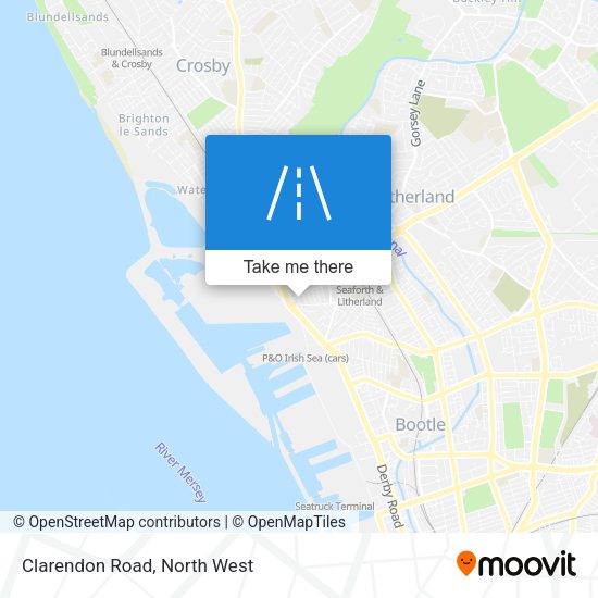 Clarendon Road map