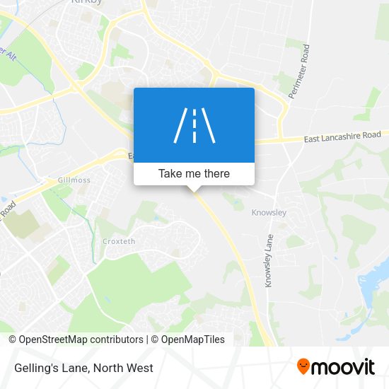 Gelling's Lane map