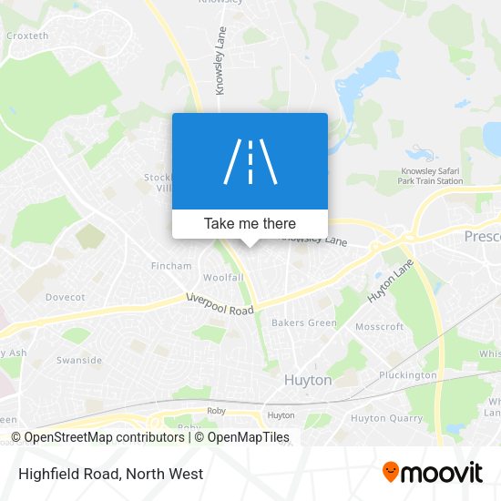 Highfield Road map