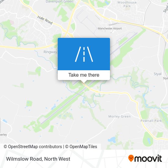 Wilmslow Road map