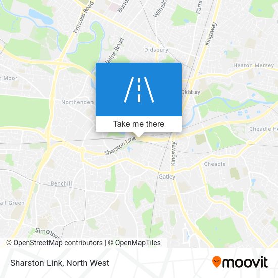 Sharston Link map