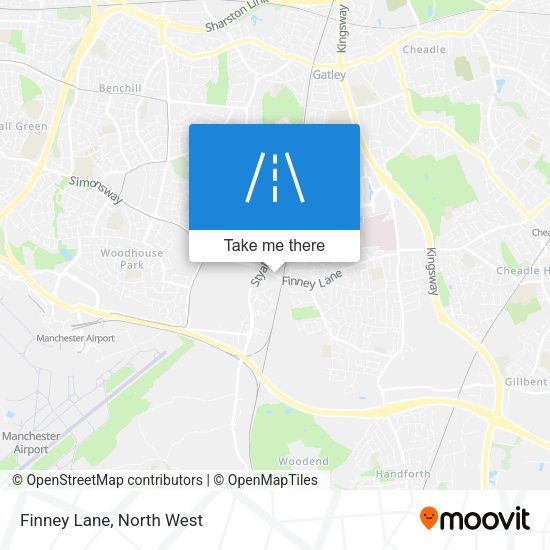 Finney Lane map