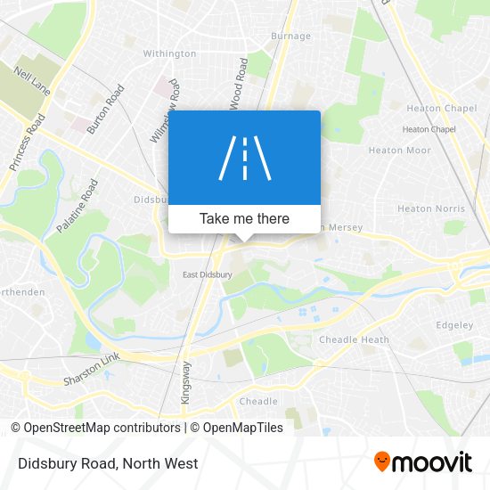 Didsbury Road map