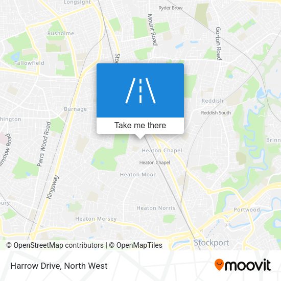 Harrow Drive map