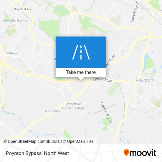 Poynton Bypass map
