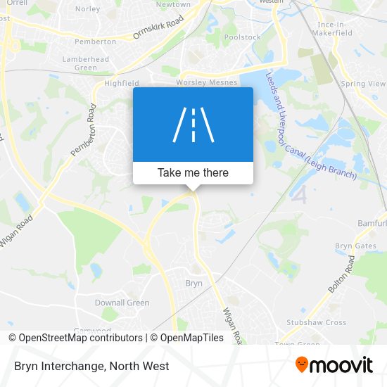 Bryn Interchange map