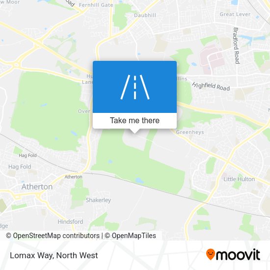 Lomax Way map