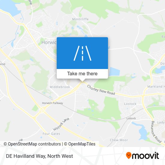 DE Havilland Way map