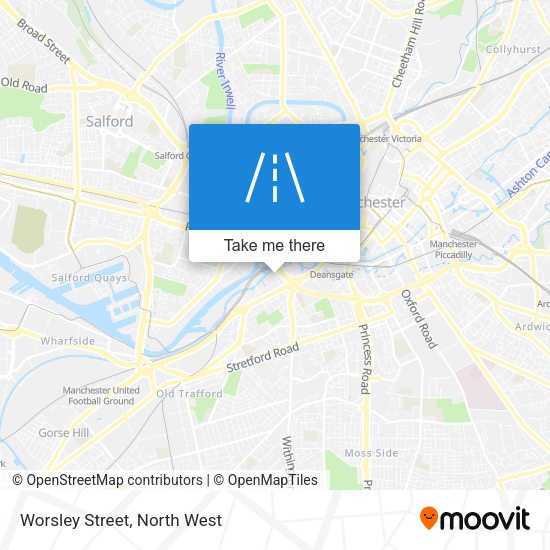 Worsley Street map