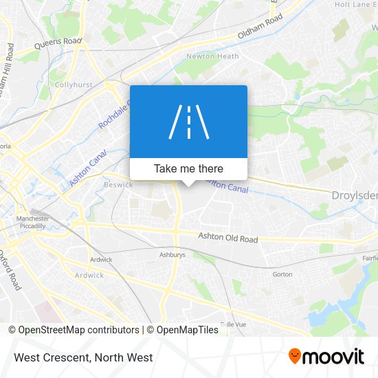 West Crescent map