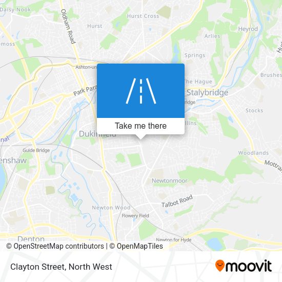 Clayton Street map