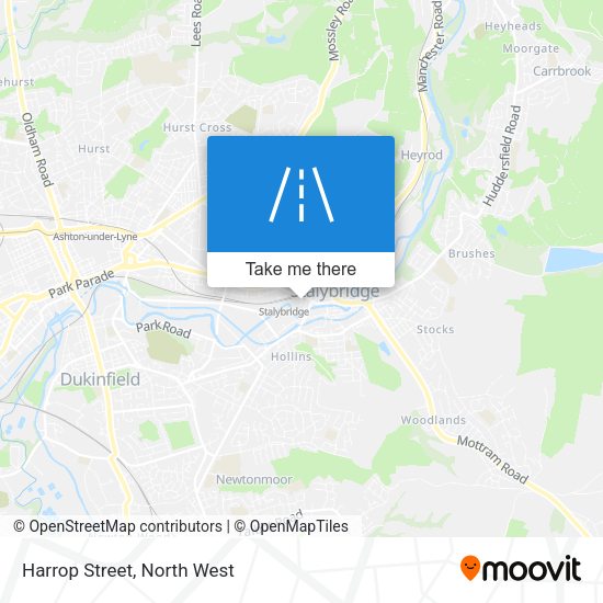 Harrop Street map