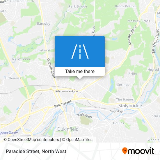 Paradise Street map