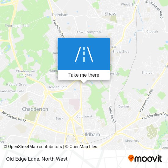 Old Edge Lane map