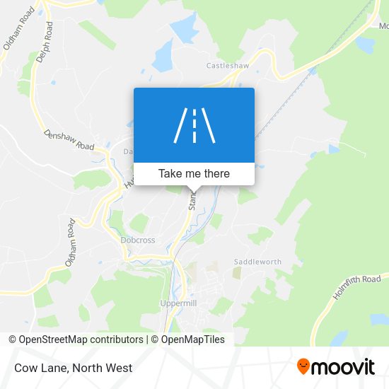 Cow Lane map
