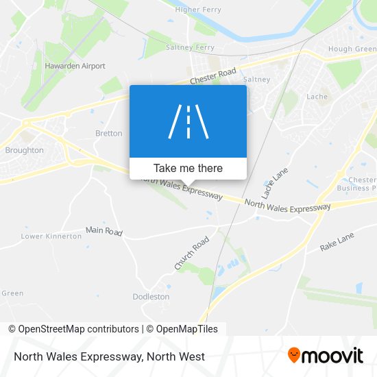 North Wales Expressway map