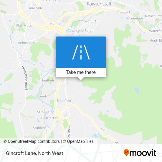 Gincroft Lane map