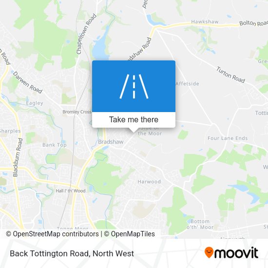 Back Tottington Road map