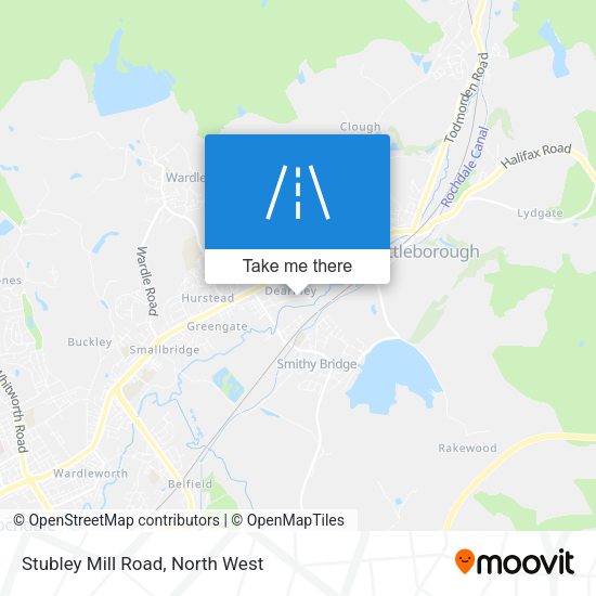 Stubley Mill Road map