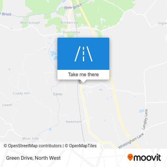 Green Drive map