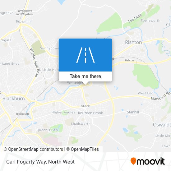 Carl Fogarty Way map