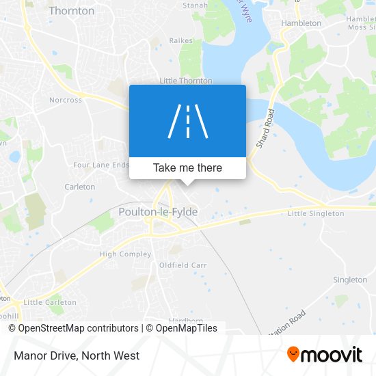 Manor Drive map