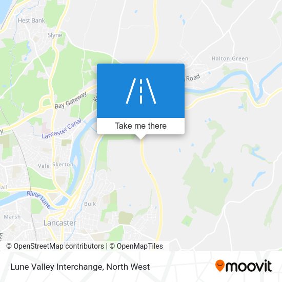 Lune Valley Interchange map