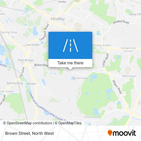 Brown Street map