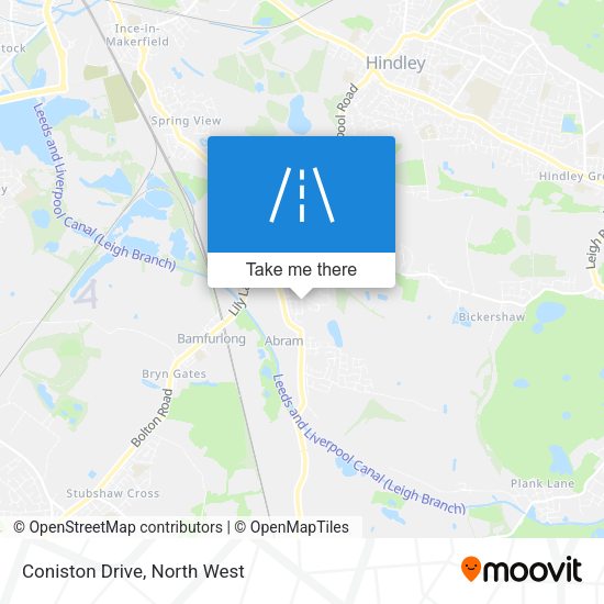 Coniston Drive map