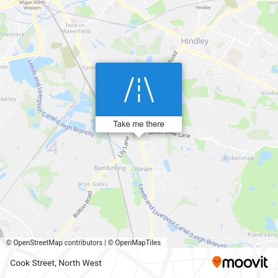 Cook Street map