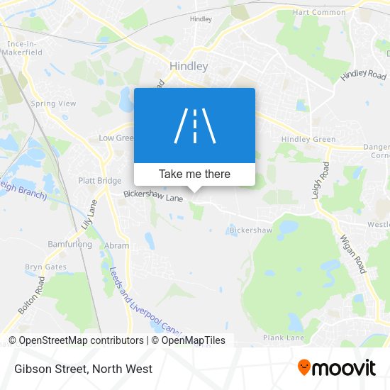 Gibson Street map
