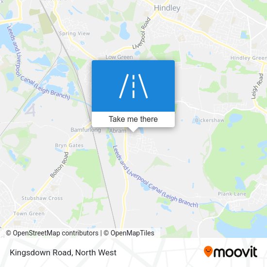 Kingsdown Road map