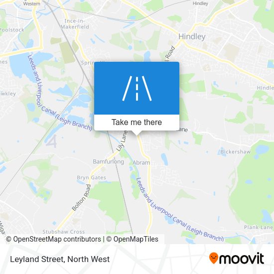 Leyland Street map