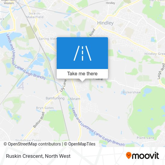 Ruskin Crescent map