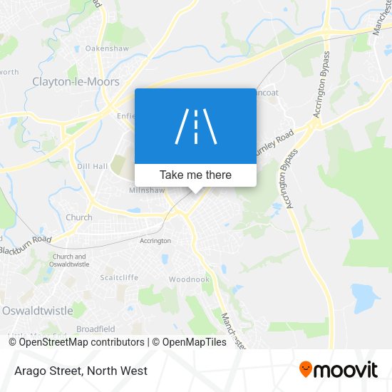 Arago Street map
