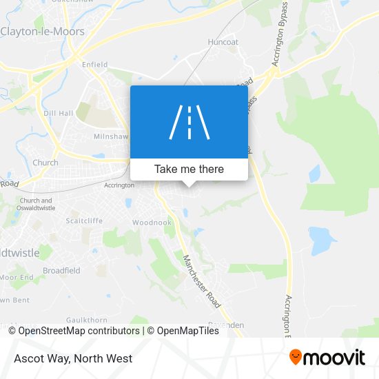 Ascot Way map