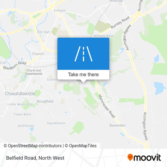 Belfield Road map