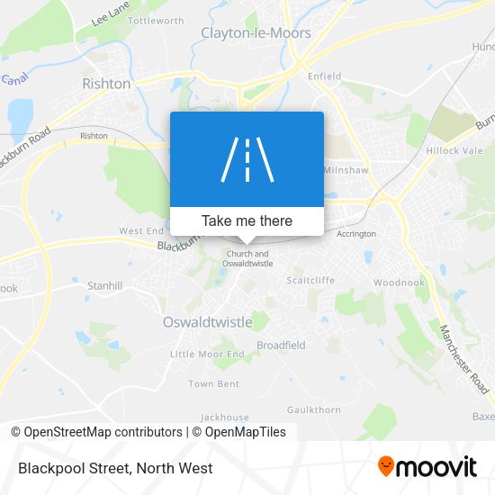 Blackpool Street map