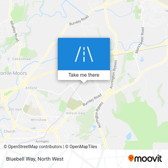 Bluebell Way map