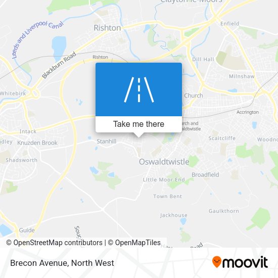 Brecon Avenue map
