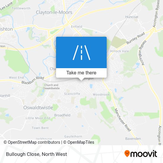 Bullough Close map