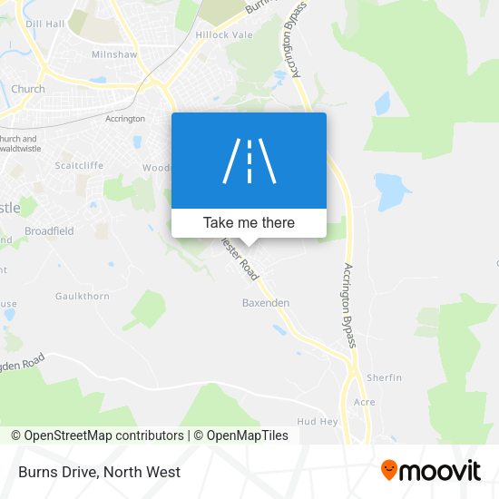 Burns Drive map