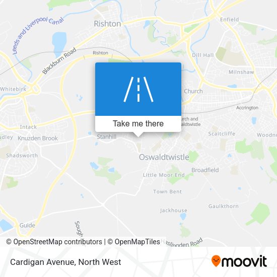 Cardigan Avenue map