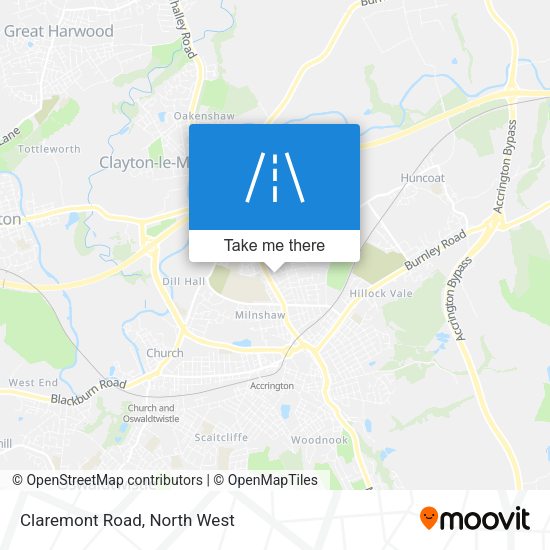 Claremont Road map