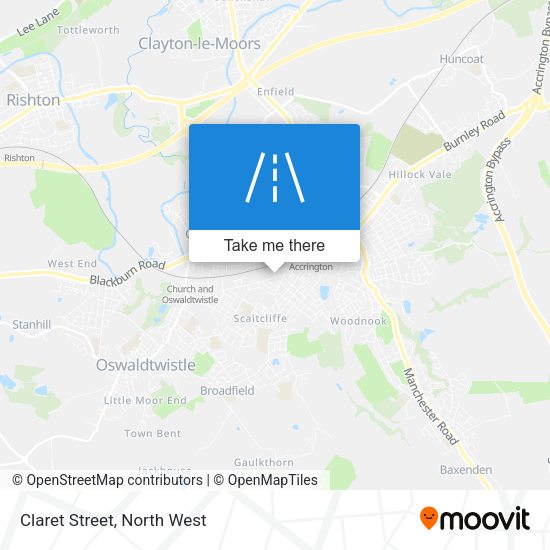 Claret Street map