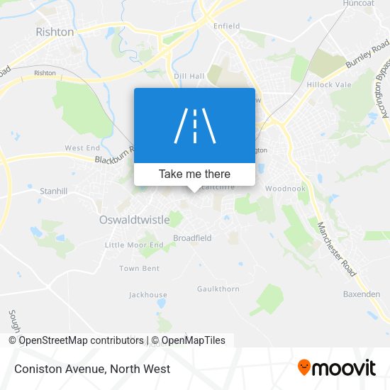 Coniston Avenue map