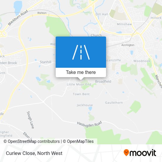 Curlew Close map