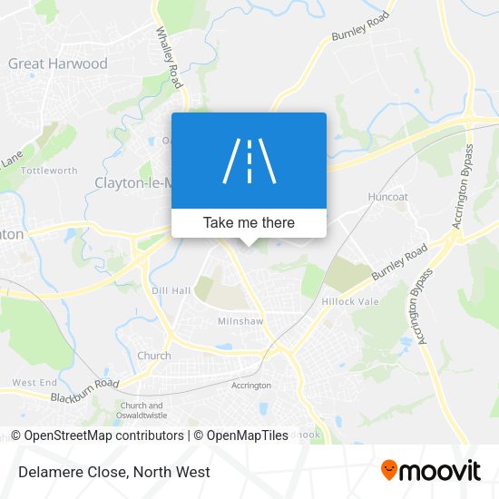 Delamere Close map