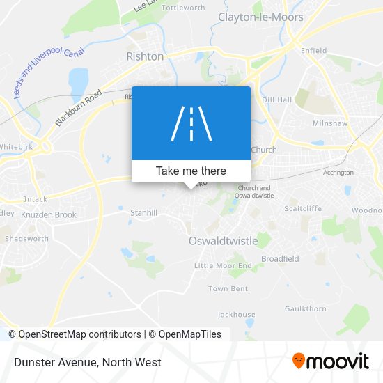 Dunster Avenue map